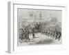 The Revolution in Spain, General Prim Reviewing the Troops at Madrid-Charles Robinson-Framed Giclee Print