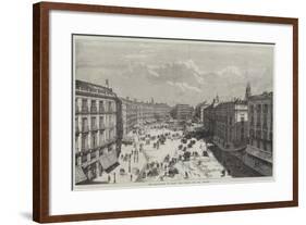 The Revolution in Spain, the Puerta Del Sol, Madrid-null-Framed Giclee Print