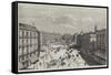 The Revolution in Spain, the Puerta Del Sol, Madrid-null-Framed Stretched Canvas