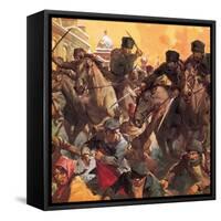 The Revolution That Shook the World-English School-Framed Stretched Canvas