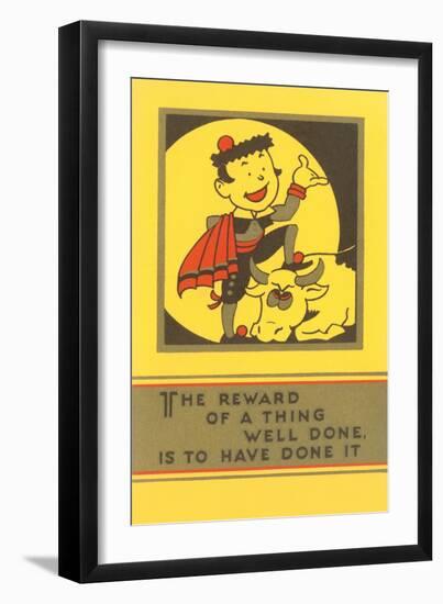 The Reward of a Thing Well Done-null-Framed Art Print