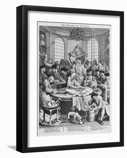 The Reward of Cruelty, 1751-William Hogarth-Framed Giclee Print