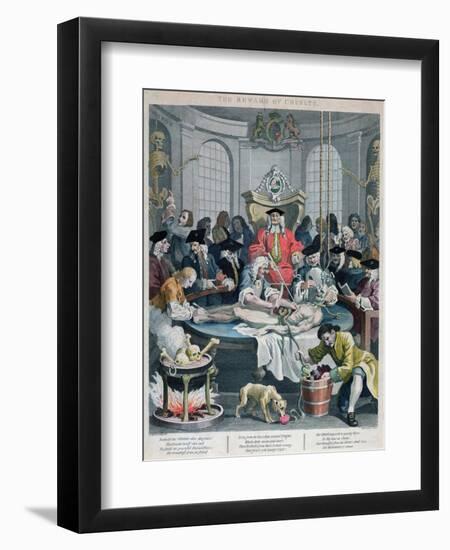 The Reward of Cruelty, from the Four Stages of Cruelty, Engraved by Thomas Cook-William Hogarth-Framed Giclee Print