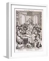The Reward of Cruelty, Plate IV from the Four Stages of Cruelty, 1751-William Hogarth-Framed Giclee Print