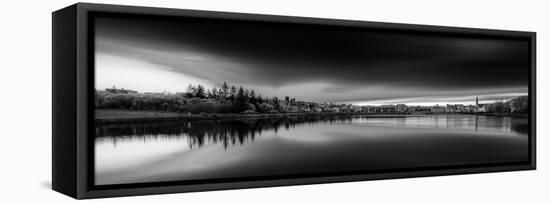 The Reykjavik Pond, Reykjavik, Iceland-null-Framed Stretched Canvas