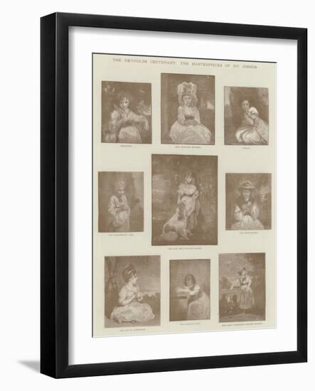 The Reynolds Centenary, the Masterpieces of Sir Joshua-null-Framed Giclee Print
