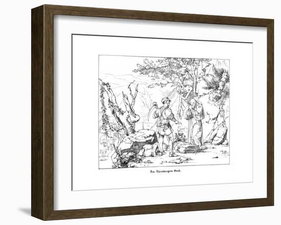 The Rheinberger's Grave-Alfred Rethel-Framed Giclee Print