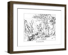 The Rheinberger's Grave-Alfred Rethel-Framed Giclee Print