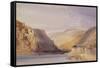 The Rhine at Assmannshausen-William Callow-Framed Stretched Canvas