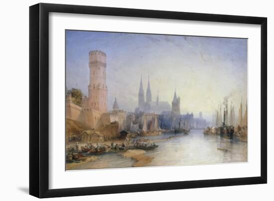 The Rhine at Cologne, 1891-William Callow-Framed Giclee Print