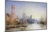 The Rhine at Cologne, 1891-William Callow-Mounted Giclee Print