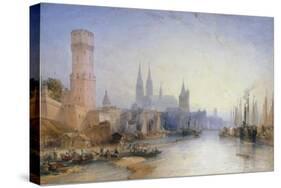 The Rhine at Cologne, 1891-William Callow-Stretched Canvas