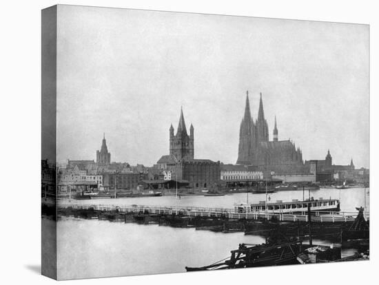 The Rhine at Cologne, Germany, 1893-John L Stoddard-Stretched Canvas