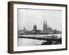 The Rhine at Cologne, Germany, 1893-John L Stoddard-Framed Giclee Print