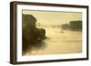 The Rhine, Fog Mood, Sunrise, Speyer, Rhineland-Palatinate, Germany-Ronald Wittek-Framed Photographic Print