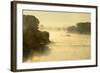 The Rhine, Fog Mood, Sunrise, Speyer, Rhineland-Palatinate, Germany-Ronald Wittek-Framed Photographic Print