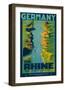 The Rhine, Germany c.1950s-Richard Friese-Framed Art Print