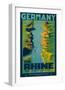 The Rhine, Germany c.1950s-Richard Friese-Framed Art Print