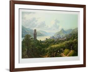 The Rhine near Oberwesel-Heinrich Schilbach-Framed Collectable Print