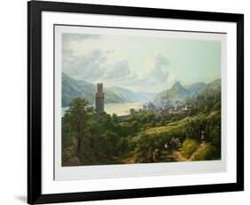 The Rhine near Oberwesel-Heinrich Schilbach-Framed Collectable Print