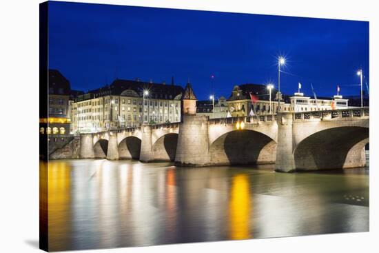 The Rhine River, Basel, Switzerland, Europe-Christian Kober-Stretched Canvas