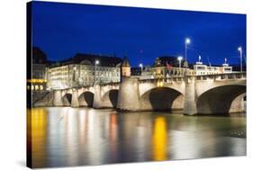 The Rhine River, Basel, Switzerland, Europe-Christian Kober-Stretched Canvas