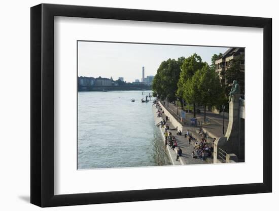 The Rhine River, Basel, Switzerland, Europe-Christian Kober-Framed Photographic Print