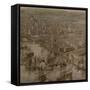 The Rhinebeck Panorama of London (St. Pauls Cathedral)-null-Framed Stretched Canvas