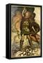 The Rhinegold / Das Rheingold-Arthur Rackham-Framed Stretched Canvas