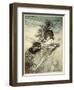 The Rhinemaidens teasing Alberich', 1910-Arthur Rackham-Framed Giclee Print