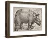The Rhinoceros, 1515-Albrecht Dürer-Framed Giclee Print