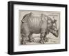 The Rhinoceros, 1515-Albrecht Dürer-Framed Giclee Print