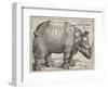 The Rhinoceros, 1515-Albrecht Dürer-Framed Giclee Print