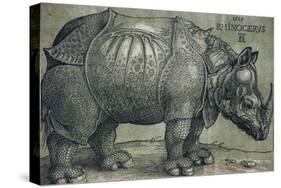 The Rhinoceros, 1515-Albrecht Dürer-Stretched Canvas