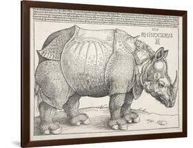 The Rhinoceros-Albrecht Dürer-Framed Art Print