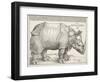 The Rhinoceros-Albrecht Dürer-Framed Art Print