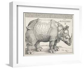 The Rhinoceros-Albrecht Dürer-Framed Art Print