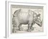 The Rhinoceros-Albrecht Dürer-Framed Art Print