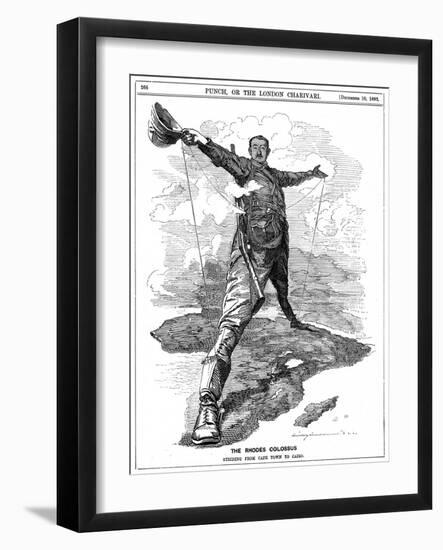 The Rhodes Colossus, 1892-Edward Linley Sambourne-Framed Giclee Print