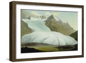 The Rhone Glacier Above Gletsch, 1778-Caspar Wolf-Framed Giclee Print