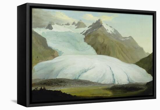 The Rhone Glacier Above Gletsch, 1778-Caspar Wolf-Framed Stretched Canvas