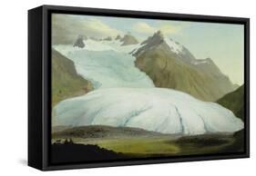 The Rhone Glacier Above Gletsch, 1778-Caspar Wolf-Framed Stretched Canvas