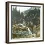 The Rhone Glacier (Switzerland), Aerlenbach Falls, Near Handek-Leon, Levy et Fils-Framed Premium Photographic Print