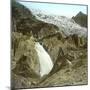 The Rhone Glacier (Switzerland), Waterfall and Upper Glacier-Leon, Levy et Fils-Mounted Photographic Print