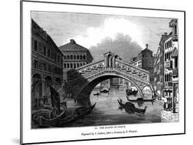 The Rialto at Venice, 1843-J Jackson-Mounted Giclee Print