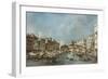 The Rialto Bridge, C.1775-Francesco Guardi-Framed Giclee Print