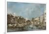 The Rialto Bridge, C.1775-Francesco Guardi-Framed Giclee Print