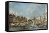 The Rialto Bridge, C.1775-Francesco Guardi-Framed Stretched Canvas