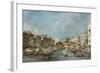 The Rialto Bridge, C.1775-Francesco Guardi-Framed Giclee Print