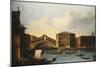 The Rialto Bridge, venice, from the North-Venetian School-Mounted Giclee Print